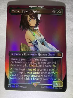 Yuna, Hope of Spira (Borderless) Final Fantasy Foil - Image 2