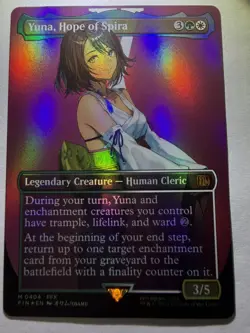 Yuna, Hope of Spira (Borderless) Final Fantasy Foil - Image 4