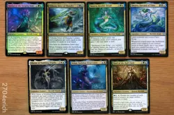 Set of 7 Legendary Merfolk Commander Creatures *NM* Magic Lot MTG EDH Group - Image 1