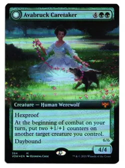 Magic the Gathering MTG Avabruck Caretaker FOIL Extended Art #384 VOW Mythic! NM - Image 1