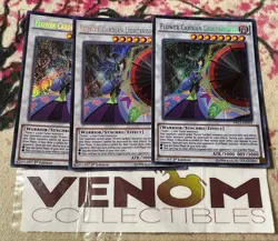 3x (M/NM) Flower Cardian Lightshower - DRL3-EN039 Secret Rare 1st Edition YuGiOh - Image 1