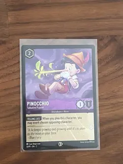 Pinocchio - Talkative Puppet 32 Disney Lorcana Promo Cards Cold Foil - Image 1