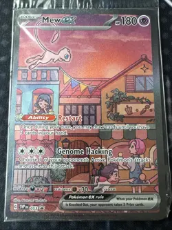 Mew ex SVP 053 Pokemon TCG Scarlet Violet 151 Black Star Promo Full Art SEALED - Image 3