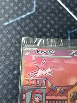 Mew ex SVP 053 Pokemon TCG Scarlet Violet 151 Black Star Promo Full Art SEALED - Image 5