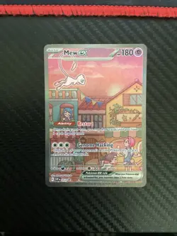 Mew ex SVP 053 Pokemon TCG Scarlet Violet 151 Black Star Promo Full Art Card NM - Image 1