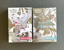 Pokemon TCG Scarlet & Violet White Flare and Black Bolt Booster Bundle Box - Image 1