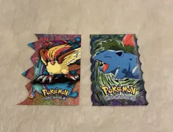 2000 Topps Pokemon Die Cut #EV12 of 12 Pidgeot #2 of 12 Ivysaur - Image 1