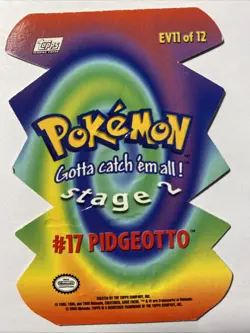 PIDGEOTTO #17 Die-cut Pokemon Card TCG Topps EV11 of 12 - Image 2
