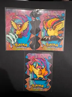Pokemon Topps #EV10-EV12 of 12 Die Cut/Embossed Pidgey-Pidgeot - Image 1