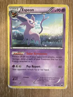 Espeon 48/108 Rare - Dark Explorers - Pokemon Card - DAMAGED - Image 1