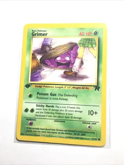 GRIMER - 57/82 - 1st Edition Team Rocket - Pokemon Card - NM - Image 1