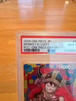 PSA 10 Luffy P-110 Premium Card Collection ONE PIECE DAY 25 Japanese 2025 Promo - Image 3