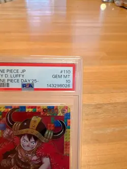 PSA 10 Luffy P-110 Premium Card Collection ONE PIECE DAY 25 Japanese 2025 Promo - Image 4
