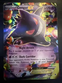 Gengar EX 34/119 Phantom Forces Ultra Rare Holo LP Pokemon Card - Image 1