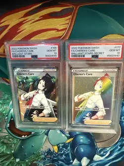 2 Pokemon Cards 2022 Cherens Care Full Art - Image 1
