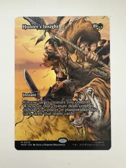 Hunter’s Insight Borderless Showcase MTG Magic the Gathering Card NM Mint MAR - Image 1