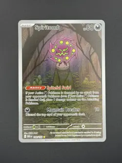 Pokemon Card TCG Spiritomb 148/132 Illustration Rare Mega Evolution English NM - Image 1