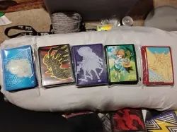 Pokemon ETB Mixed Card Sleeves Lot of 5, New Sealed, Evolving Skies Other Series - Image 1