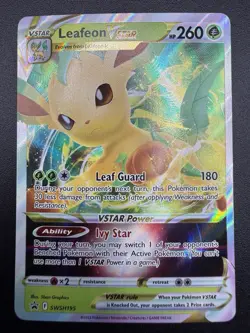 Leafeon VSTAR SWSH195: Sword & Shield Promo Cards Holo - Image 3