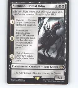 MTG Summon: Primal Odin Final Fantasy Regular - Image 1