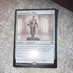 Magic: The Gathering Commander's Plate Artifact Equipment Commander Legends Myt. - Image 1