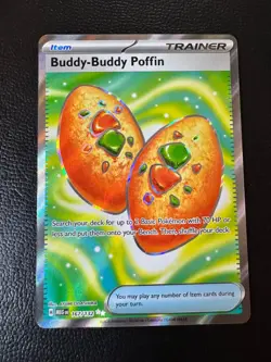 Pokemon TCG Buddy-Buddy Poffin Ultra Rare ME01: Mega Evolution 167/132 NM - Image 1