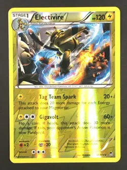 Pokemon TCG Electivire 30/111 XY Furious Fists Reverse Holo Rare LP - Image 1
