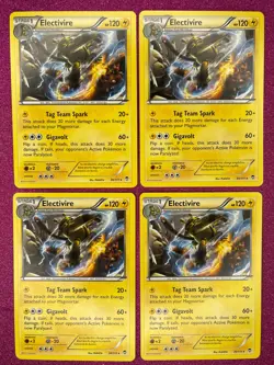 4X Pokemon TCG Electivire XY Furious Fists 30/111 Regular Rare 2014 LP/NM - Image 1