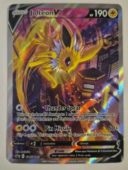 Jolteon V SWSH183 SWSH: Sword & Shield Promo Cards Holo Alternate Art Pokemon - Image 1