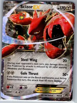 Scizor EX 76/122 XY - BREAKpoint - Pokemon Card - MP - Image 1