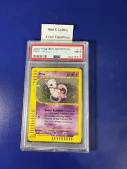 Pokemon 2002 Expedition Mew #19 Holo PSA 9 Mint - Image 1