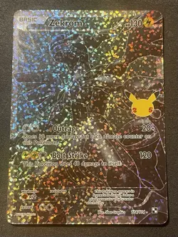 Pokemon TCG Zekrom Celebrations Classic Collection 114/114 Full Art Holo Rare - Image 1