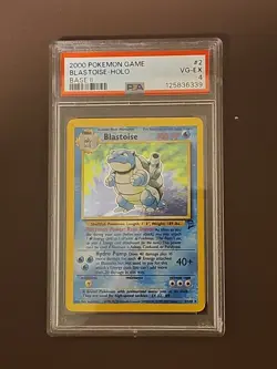 Pokemon TCG Blastoise Base Set 2 Holo Unlimited Rare PSA 4 - Image 1