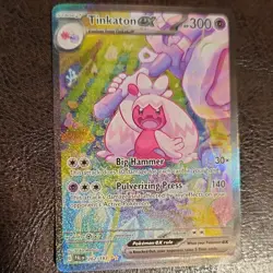 Pokemon Tinkaton ex 262/193 Sv02: Paldea Evolved Special Illustration Rare Holo - Image 1