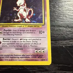 Pokemon TCG Mewtwo Base Set 10/102 Holo 1999-2000 - Image 5