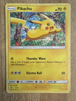 Pokemon TCG Pikachu McDonalds Promos 5/12 Holo Promo DMG #2 - Image 1