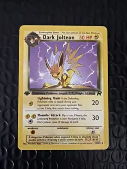 Pokemon TCG Team Rocket 1st Edition Dark Jolteon 38/82 Vintage - Image 1