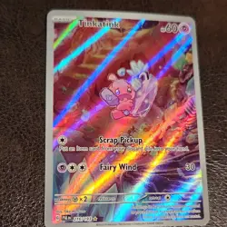 Pokemon Tinkatink 216/193 SV02: Paldea Evolved Illustration Rare Holo Full Art - Image 1