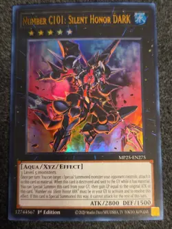 x1 Number C101: Silent Honor DARK - MP25-EN275 - Ultra Rare - 1st Edition Yu-Gi- - Image 1