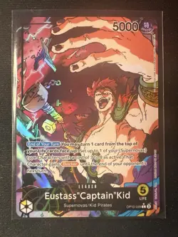 Eustass Captain Kid OP10-099 Leader Alt Art Royal Blood One Piece Mint NM - Image 1
