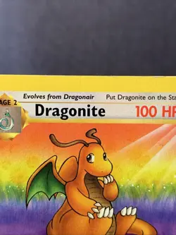 Pokemon TCG Dragonite #19/62 Fossil Set Unlimited Non Holo Rare WOTC VTG 1999 MP - Image 2