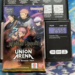 Heavy 25.56g Union Arena Sealed Jujutsu kaisen Booster Pack - Image 1