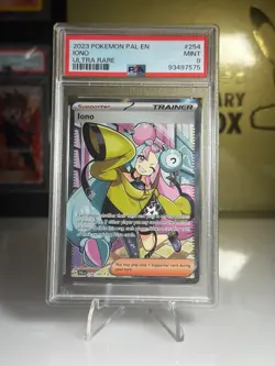 PSA 9 Iono 254/193 Ultra Rare Trainer Paldea Evolved Pokemon Card 2023 - Image 1