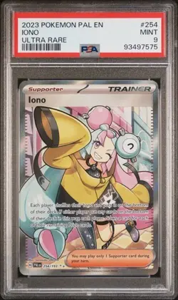 PSA 9 Iono 254/193 Ultra Rare Trainer Paldea Evolved Pokemon Card 2023 - Image 2