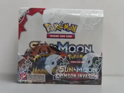 2017 Pokemon Sun & Moon Crimson Invasion Factory Sealed Booster Box (a) - Image 1