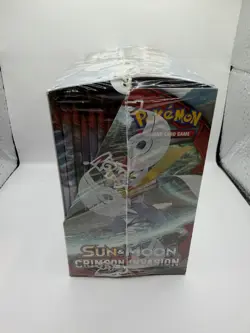 Pokemon TCG Sun & Moon Crimson Invasion Booster Display Box Factory Sealed 36 Pk - Image 2