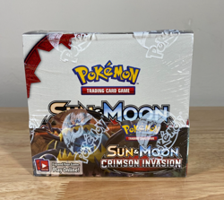 Pokemon Sun & Moon Crimson Invasion Case Fresh Booster Box Factory Sealed - Image 1