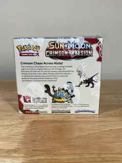 Pokemon Sun & Moon Crimson Invasion Case Fresh Booster Box Factory Sealed - Image 2