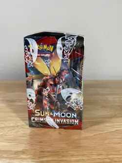 Pokemon Sun & Moon Crimson Invasion Case Fresh Booster Box Factory Sealed - Image 3