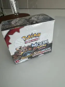 Pokemon Sun And Moon: Crimson Invasion Sealed Booster Box New Factory Sealed - Image 1
